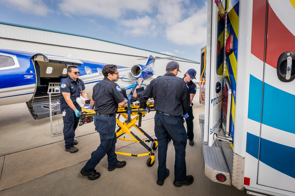 symbiosis safely transporting patient