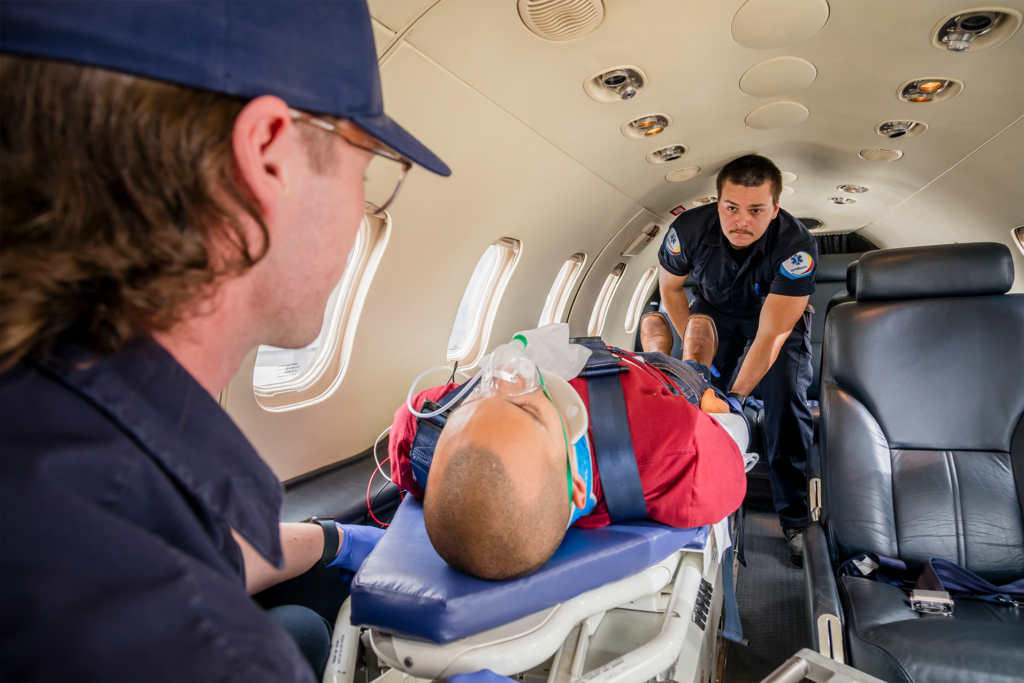 Patient secured with oxygen